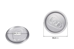 Bouchon en aluminium (petit goulot) pour bouteilles 468- - 50 pcs-εικόνα_διαστάσεις