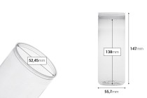 Transparente PET-Flasche, 330 ml (hoch), ohne Verschluss – 200 Stück Transparente PET-Flasche, 330 ml (hoch), ohne Verschluss – 200 Stück-bildabmessungen