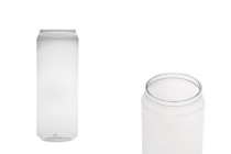 Bouteille transparente en plastique (PET) de 500 ml sans bouchon - 100 unités Bouteille transparente en plastique (PET) de 500 ml sans bouchon - 100 unités-photo_produit