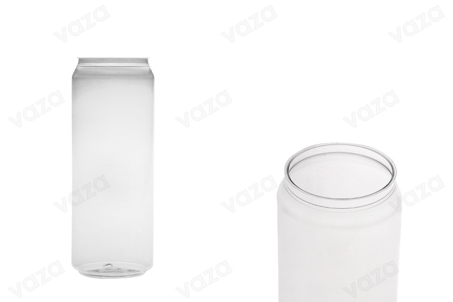 Bottiglia trasparente in plastica (PET) da 500 ml senza tappo - 100 pezzi Bottiglia trasparente in plastica (PET) da 500 ml senza tappo - 100 pezzi-εικόνα_προϊοντική