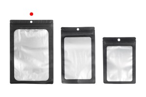 Aluminiumbeutel mit "Zip"-Verschluss 155x235 mm, mit transparenter Vorderseite und Möglichkeit zum Verschließen mit Heißsiegelung - 100 Stück-bildgruppe