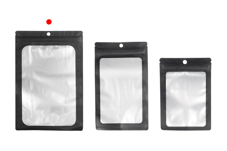 Aluminiumbeutel mit "Zip"-Verschluss 155x235 mm, mit transparenter Vorderseite und Möglichkeit zum Verschließen mit Heißsiegelung - 100 Stück Aluminiumbeutel mit "Zip"-Verschluss 155x235 mm, mit transparenter Vorderseite und Möglichkeit zum Verschließen mit Heißsiegelung - 100 Stück