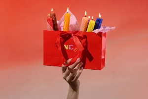 Bienenwachskerzen-Set – gemischte Farben (10 Blätter)-photo_groupe