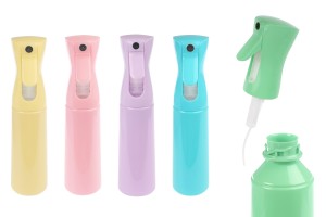 Shishe spreji 300 ml, plastike që mund të rimbushet në ngjyra të ndryshme    -εικόνα_προϊοντική