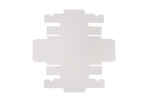 Papierverpackungsschachtel (300 g/m²) 85x85x30 mm mit transparentem Schubladenfenster in Weiß und Kraftfarbe - 12 Stück-5