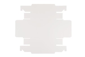 Scatola di imballaggio in carta (300gsm) 250x180x60 mm con cassetto e finestra trasparente in colore bianco e kraft - 12 pezzi-εικόνα_σύνθεση