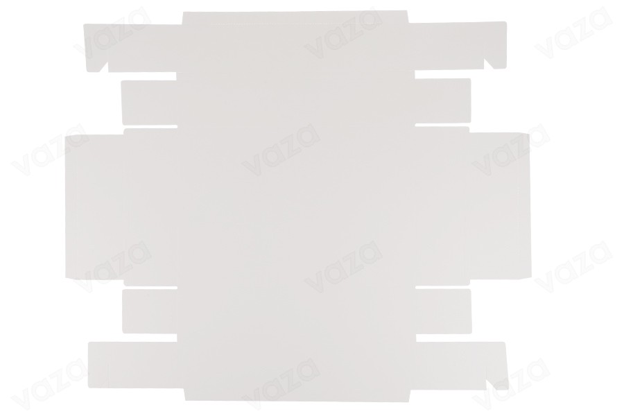 Boîte d'emballage en papier (300 g/m²) 300x200x60 mm avec fenêtre transparente à tiroir en blanc et kraft - 12 pièces Boîte d'emballage en papier (300 g/m²) 300x200x60 mm avec fenêtre transparente à tiroir en blanc et kraft - 12 pièces-εικόνα_σύνθεση