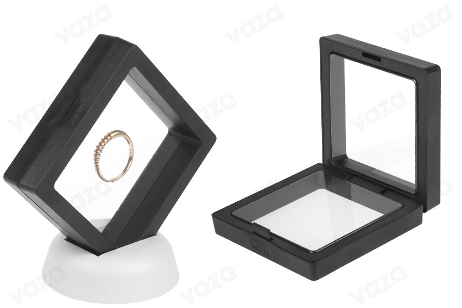 Scatola espositiva in plastica 67x20x67 mm con pellicola - 10 pezzi-gruppo_immagini