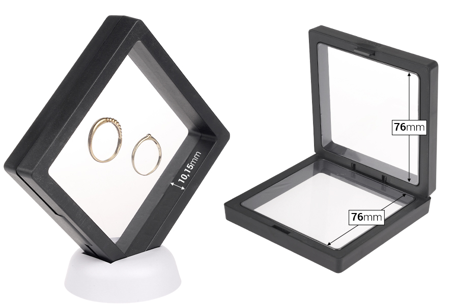 Πλαστικό κουτί προβολής προϊόντων 87x20x87 mm με μεμβράνη - 10 τμχ Πλαστικό κουτί προβολής προϊόντων 87x20x87 mm με μεμβράνη - 10 τμχ