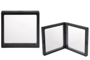 Kunststoff-Produktdisplaybox 107x20x107 mm mit Folie - 10 Stück-1