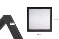 Πλαστικό κουτί προβολής προϊόντων 107x20x107 mm με μεμβράνη - 10 τμχ Πλαστικό κουτί προβολής προϊόντων 107x20x107 mm με μεμβράνη - 10 τμχ