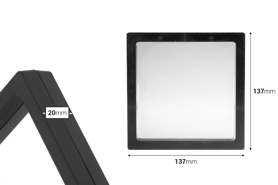 Πλαστικό κουτί προβολής προϊόντων 137x20x137 mm με μεμβράνη - 10 τμχ Πλαστικό κουτί προβολής προϊόντων 137x20x137 mm με μεμβράνη - 10 τμχ