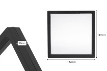 Πλαστικό κουτί προβολής προϊόντων 177x20x177 mm με μεμβράνη - 10 τμχ Πλαστικό κουτί προβολής προϊόντων 177x20x177 mm με μεμβράνη - 10 τμχ