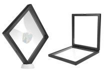 Plastic product display box 177x20x177 mm with film - 10 pcs