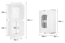 Papierverpackungsschachtel 136x100x46 mm mit innerer Schutzfolie - 20 Stück