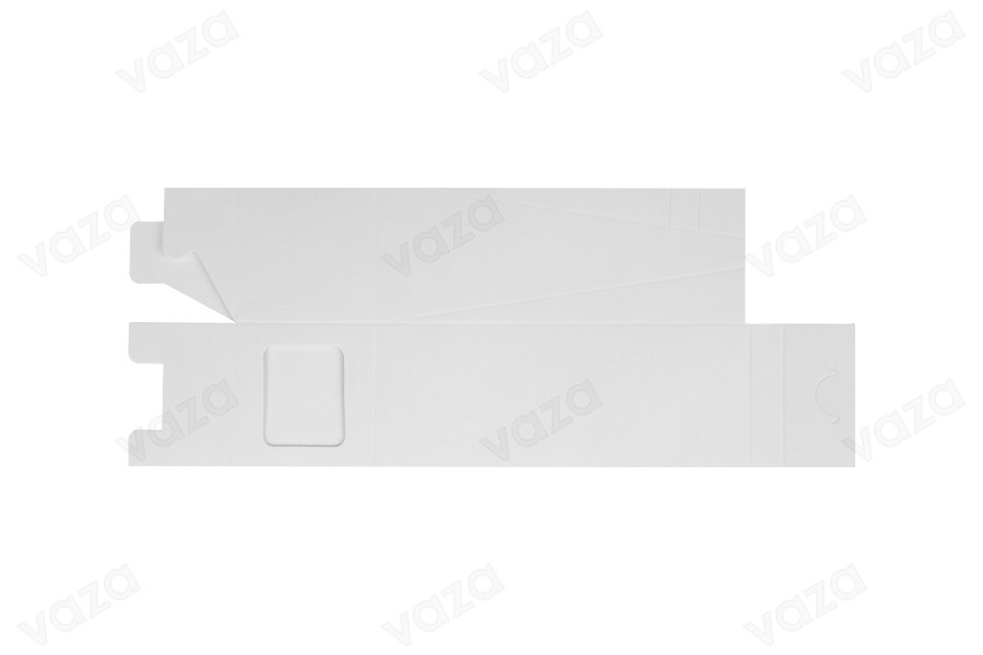 Weiße Pappschachtel 72x72x260 mm für Raumduftflaschen mit Stäbchenhalter - 20 Stück-bildgruppe