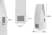 Scatola di carta bianca 85x85x260 mm per flaconi di profumazione per ambienti con porta stick - 20 pz Scatola di carta bianca 85x85x260 mm per flaconi di profumazione per ambienti con porta stick - 20 pz