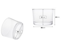 Γυάλινο κυλινδρικό δοχείο 190ml (80x60 mm) Γυάλινο κυλινδρικό δοχείο 190ml (80x60 mm)