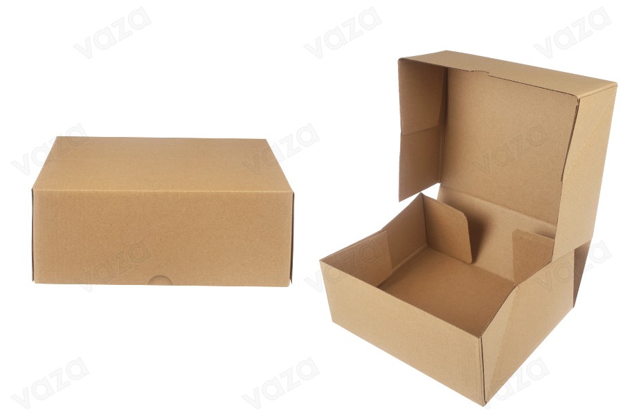 Boîte en carton 300x200x100 mm 3 couches à assemblage automatique - 10 pièces-photo_produit