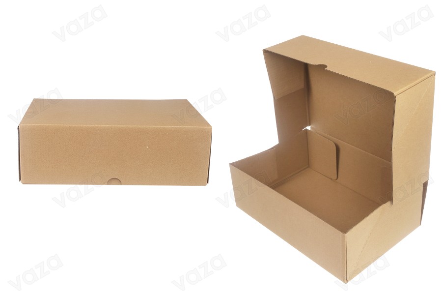 Kartonverpackungsbox 300x200x100 mm 3-lagig mit automatischer Montage - 10 Stk Kartonverpackungsbox 300x200x100 mm 3-lagig mit automatischer Montage - 10 Stk-εικόνα_προϊοντική