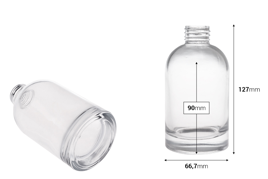Γυάλινο μπουκάλι 200 ml (PP 28) κυλινδρικό για αρωματικό χώρου