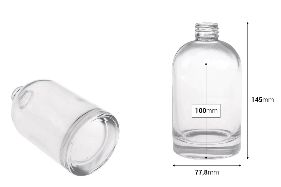 Flacone cilindrico in vetro da 350 ml (PP 28) per profumazione ambiente