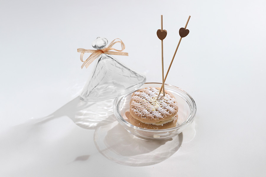 Decorative glass candy jar with lid - 125x125 mm Decorative glass candy jar with lid - 125x125 mm-image_group