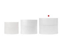 Barattolo di plastica ricaricabile da 100 ml con coperchio e guarnizione in plastica-gruppo_immagini