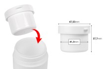 Pot intérieur blanc de remplacement avec couvercle blanc pour le code 516-1-30-photo_dimensions