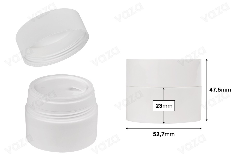 Πλαστικό επαναγεμιζόμενο βάζο 30 ml με καπάκι και πλαστικό παρέμβυσμα Πλαστικό επαναγεμιζόμενο βάζο 30 ml με καπάκι και πλαστικό παρέμβυσμα-εικόνα_διαστάσεις