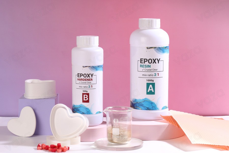 Resina epossidica trasparente bicomponente (vetro liquido) (1 kg + 0,5 kg) Resina epossidica trasparente bicomponente (vetro liquido) (1 kg + 0,5 kg)-dimensioni_immagine