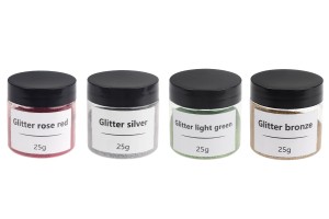 Colorant en poudre 25g de différentes couleurs avec paillettes