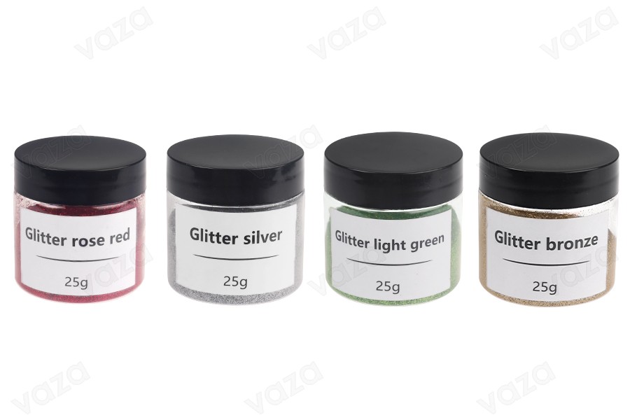 Χρώμα σε σκόνη 25g σε διάφορα χρώματα με glitter Χρώμα σε σκόνη 25g σε διάφορα χρώματα με glitter -εικόνα_προϊοντική