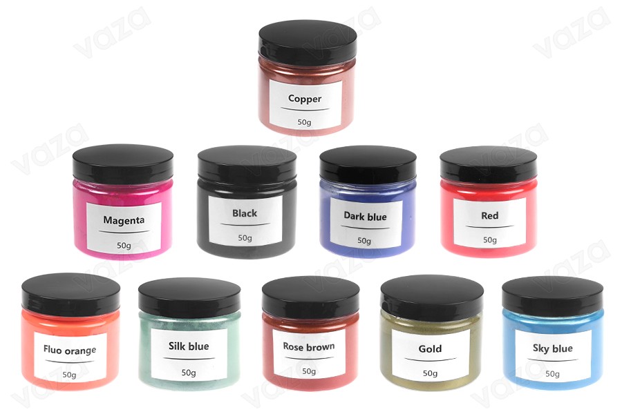 Colorant en poudre 50g (mica) en différentes couleurs-photo_produit