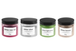 Colorant en poudre 50g de différentes couleurs avec paillettes