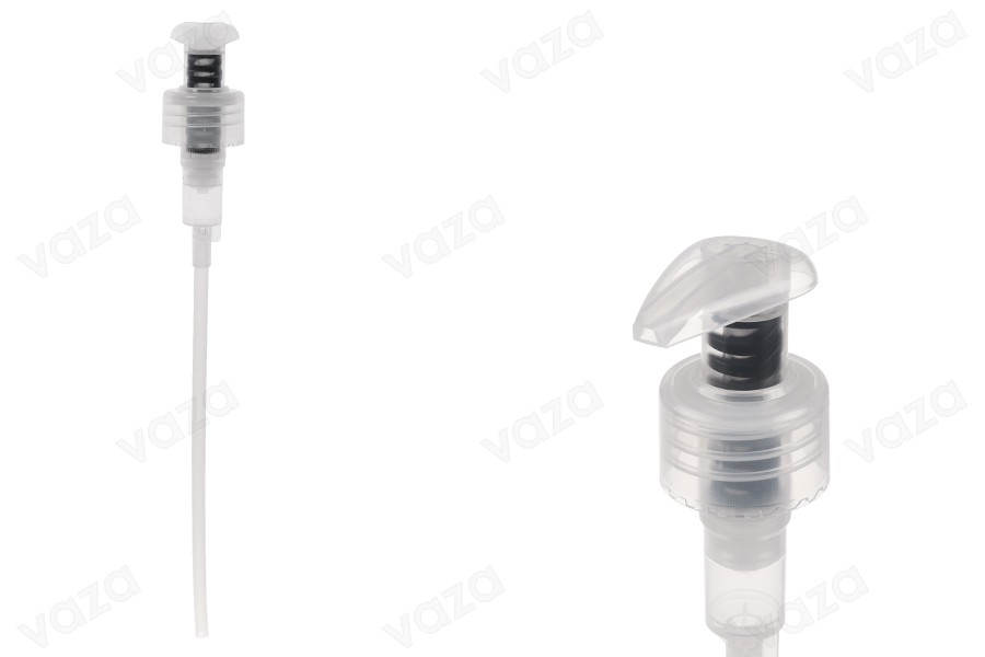 Pompe à crème de sécurité en plastique sans métal 28/410 pour cosmétiques-photo_produit