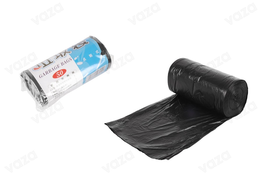 Πλαστικές σακούλες μίας χρήσης 50x45 cm, χωρίς κορδόνι - ρολό 50 τεμαχίων-εικόνα_προϊοντική