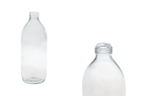 Glass bottle 1000ml clear with PP35 neck