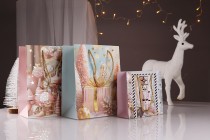 Weihnachtsgeschenktüten aus Papier, 150 x 60 x 145 mm, mit Kordel zum Aufhängen – 12 Stück, verschiedene Designs Weihnachtsgeschenktüten aus Papier, 150 x 60 x 145 mm, mit Kordel zum Aufhängen – 12 Stück, verschiedene Designs-bildabmessungen