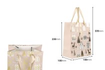 Weihnachtliche Geschenktüten aus Papier, 180 x 100 x 230 mm, mit Tragegriff und Schleife – 12 Stück, verschiedene Designs Weihnachtliche Geschenktüten aus Papier, 180 x 100 x 230 mm, mit Tragegriff und Schleife – 12 Stück, verschiedene Designs-bildabmessungen