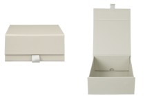 Boîte en carton gris avec fermeture magnétique 150 x 73 x 150 mm Boîte en carton gris avec fermeture magnétique 150 x 73 x 150 mm-εικόνα_προϊοντική