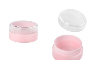 Şeffaf kapaklı akrilik banyo 10 ml pembe