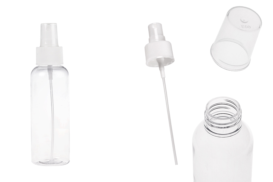 Μπουκάλι 100 ml PET με σπρέι για ελαφρά λιπαρές ουσίες - συσκευασία 12 τεμαχίων-εικόνα_προϊοντική