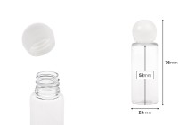 Μπουκαλάκι για σαμπουάν 20 ml πλαστικό με καπάκι - Συσκευασία 50 τμχ Μπουκαλάκι για σαμπουάν 20 ml πλαστικό με καπάκι - Συσκευασία 50 τμχ-εικόνα_διαστάσεις