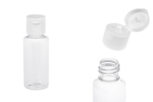 Flacon en plastique de 30 ml avec bouchon à rabat - disponible en paquet de 12 pièces-εικόνα_προϊοντική