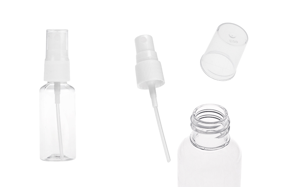 PET-Flasche 30ml mit Zerstäuber für fetthaltige Stoffe in einer Packung mit 12 Stücken PET-Flasche 30ml mit Zerstäuber für fetthaltige Stoffe in einer Packung mit 12 Stücken-produktbild