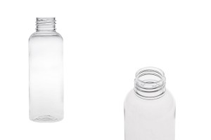 PET-Flasche 100 ml zylindrisch (PP 24/410) - 12 Stück-εικόνα_προϊοντική