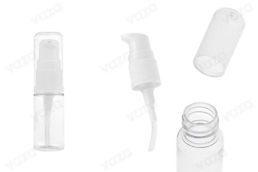 PET Μπουκάλι 10 ml με αντλία για κρέμα σε συσκευασία των 12 τεμαχίων PET Μπουκάλι 10 ml με αντλία για κρέμα σε συσκευασία των 12 τεμαχίων-εικόνα_προϊοντική