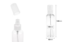 Botiglia in PET 150 ml con erogatore  per creme in confezione da 12 pezzi-dimensioni_immagine
