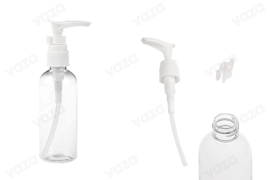 Μπουκάλι 100 ml πλαστικό (PET) με αντλία για σαμπουάν - 12 τμχ Μπουκάλι 100 ml πλαστικό (PET) με αντλία για σαμπουάν - 12 τμχ-εικόνα_προϊοντική